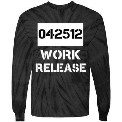 Retirement Date Work Release Jail Prison Personalize  Tie-Dye Long Sleeve Shirt