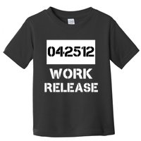 Retirement Date Work Release Jail Prison Personalize  Toddler T-Shirt
