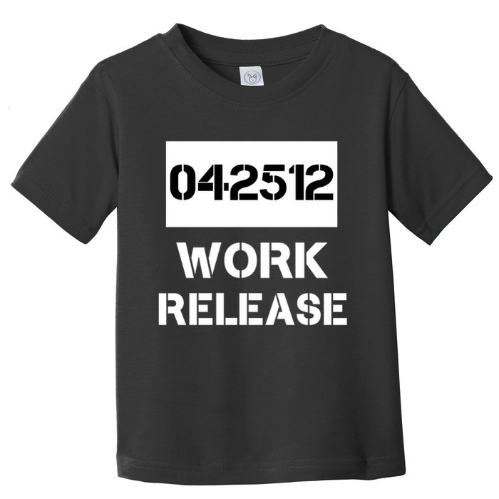 Retirement Date Work Release Jail Prison Personalize  Toddler T-Shirt