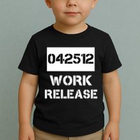 Retirement Date Work Release Jail Prison Personalize  Toddler T-Shirt