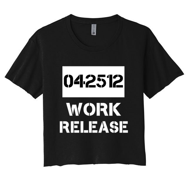 Retirement Date Work Release Jail Prison Personalize  Crop Top