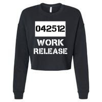 Retirement Date Work Release Jail Prison Personalize  Cropped Pullover Crew