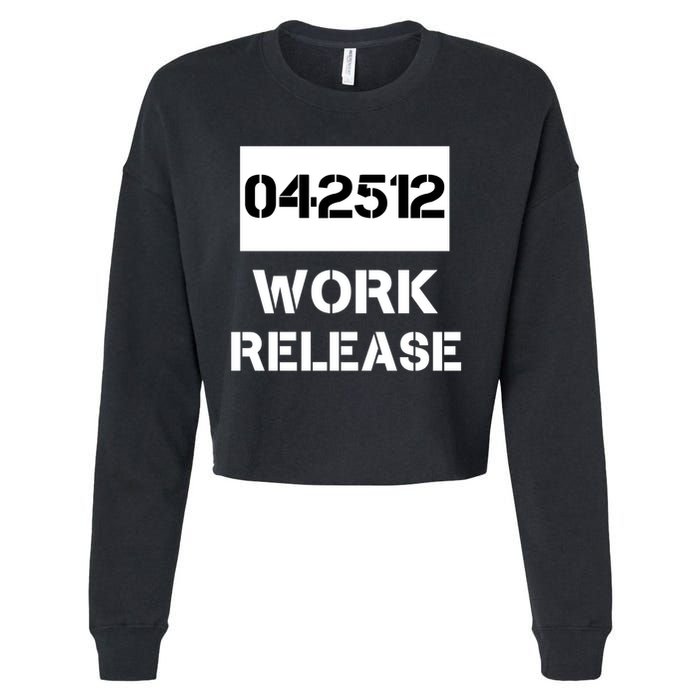 Retirement Date Work Release Jail Prison Personalize  Cropped Pullover Crew