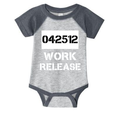 Retirement Date Work Release Jail Prison Personalize  Infant Baby Jersey Bodysuit