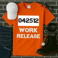 Retirement Date Work Release Jail Prison Personalize  Tall T-Shirt