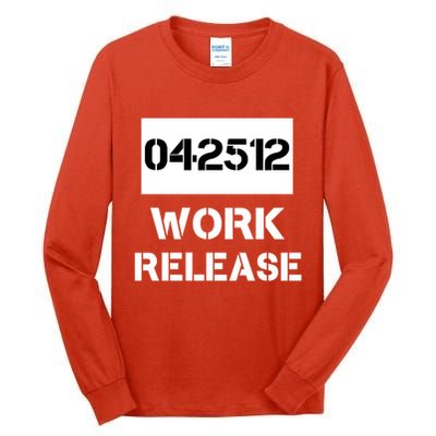 Retirement Date Work Release Jail Prison Personalize  Tall Long Sleeve T-Shirt