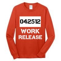 Retirement Date Work Release Jail Prison Personalize  Tall Long Sleeve T-Shirt