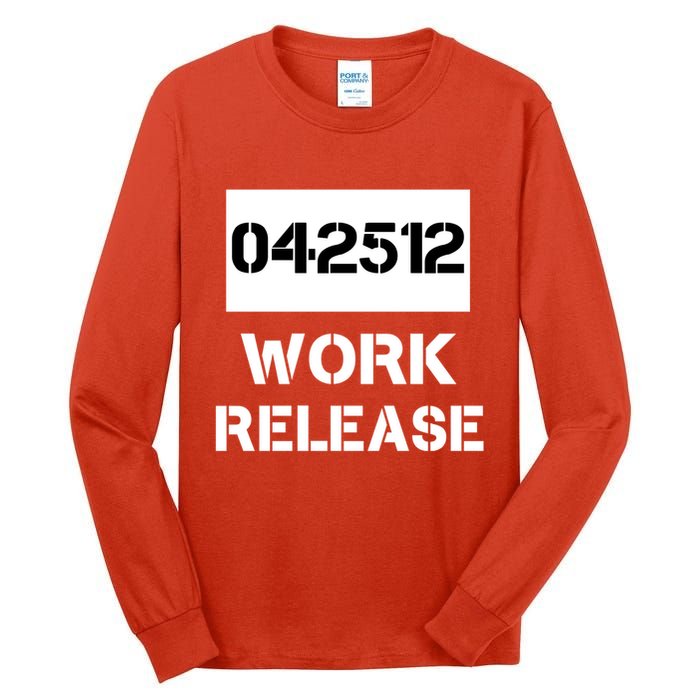 Retirement Date Work Release Jail Prison Personalize  Tall Long Sleeve T-Shirt