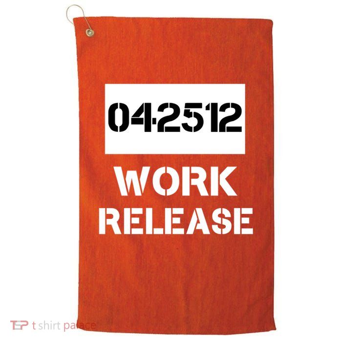 Retirement Date Work Release Jail Prison Personalize  Golf Towel