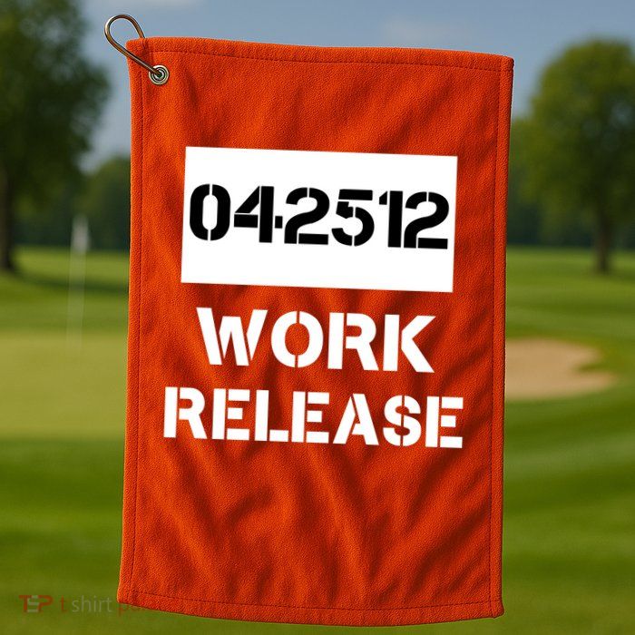 Retirement Date Work Release Jail Prison Personalize  Golf Towel
