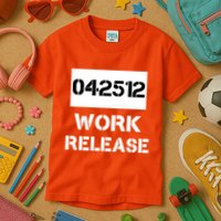 Retirement Date Work Release Jail Prison Personalize  Kids T-Shirt