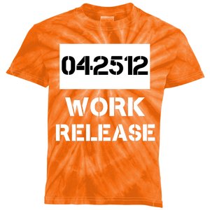 Retirement Date Work Release Jail Prison Personalize  Kids Tie-Dye T-Shirt