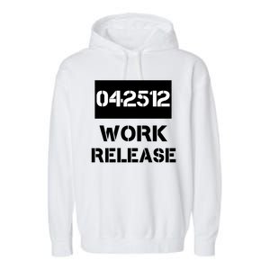 Retirement Date Work Release Jail Prison Personalize  Garment-Dyed Fleece Hoodie