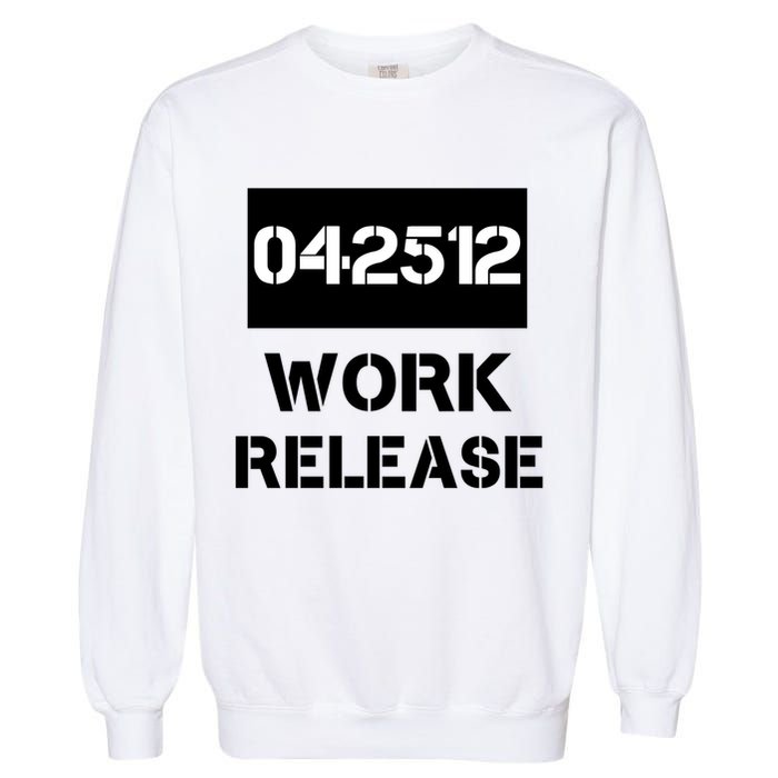 Retirement Date Work Release Jail Prison Personalize  Garment-Dyed Sweatshirt