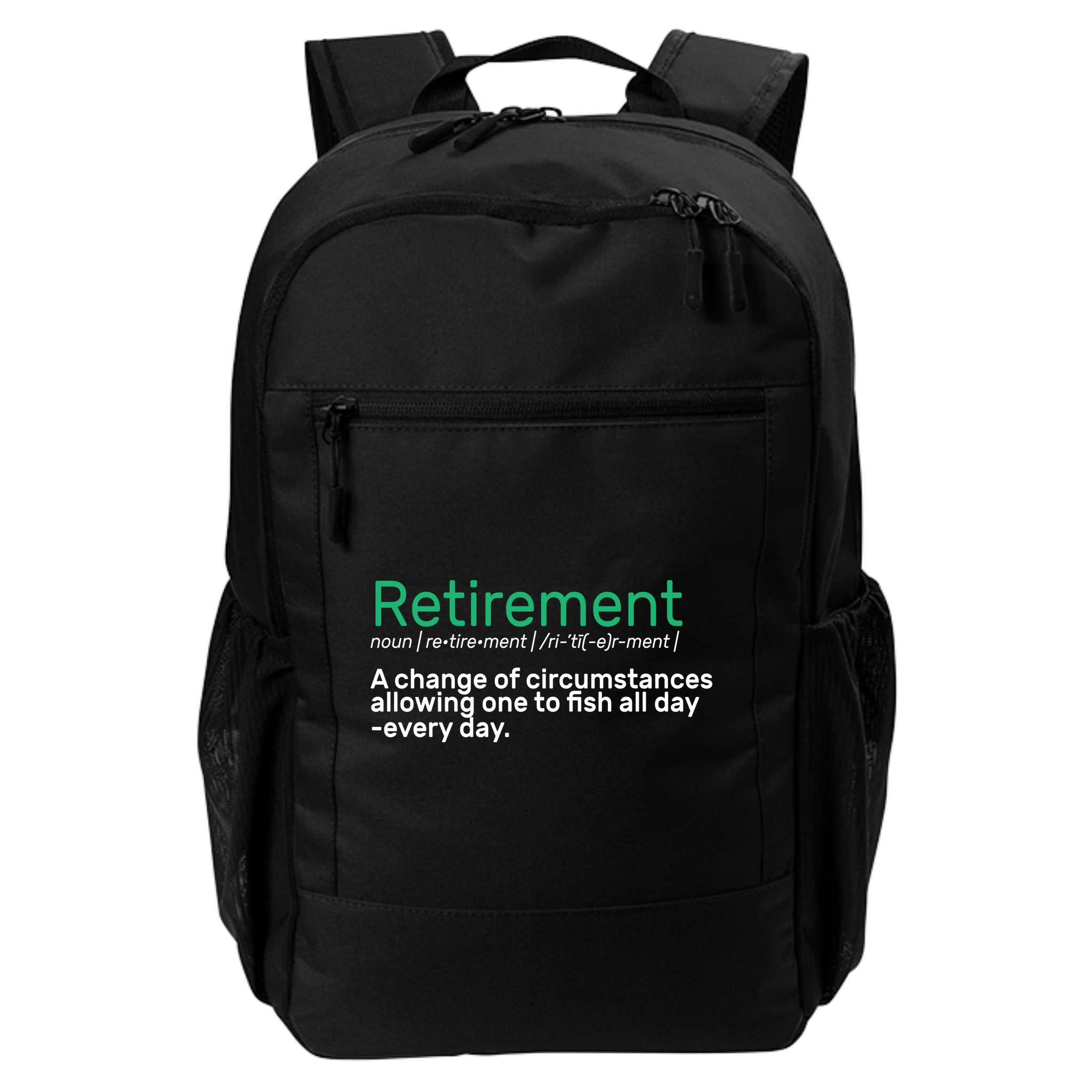 Retirement Fishing Definition  Backpack