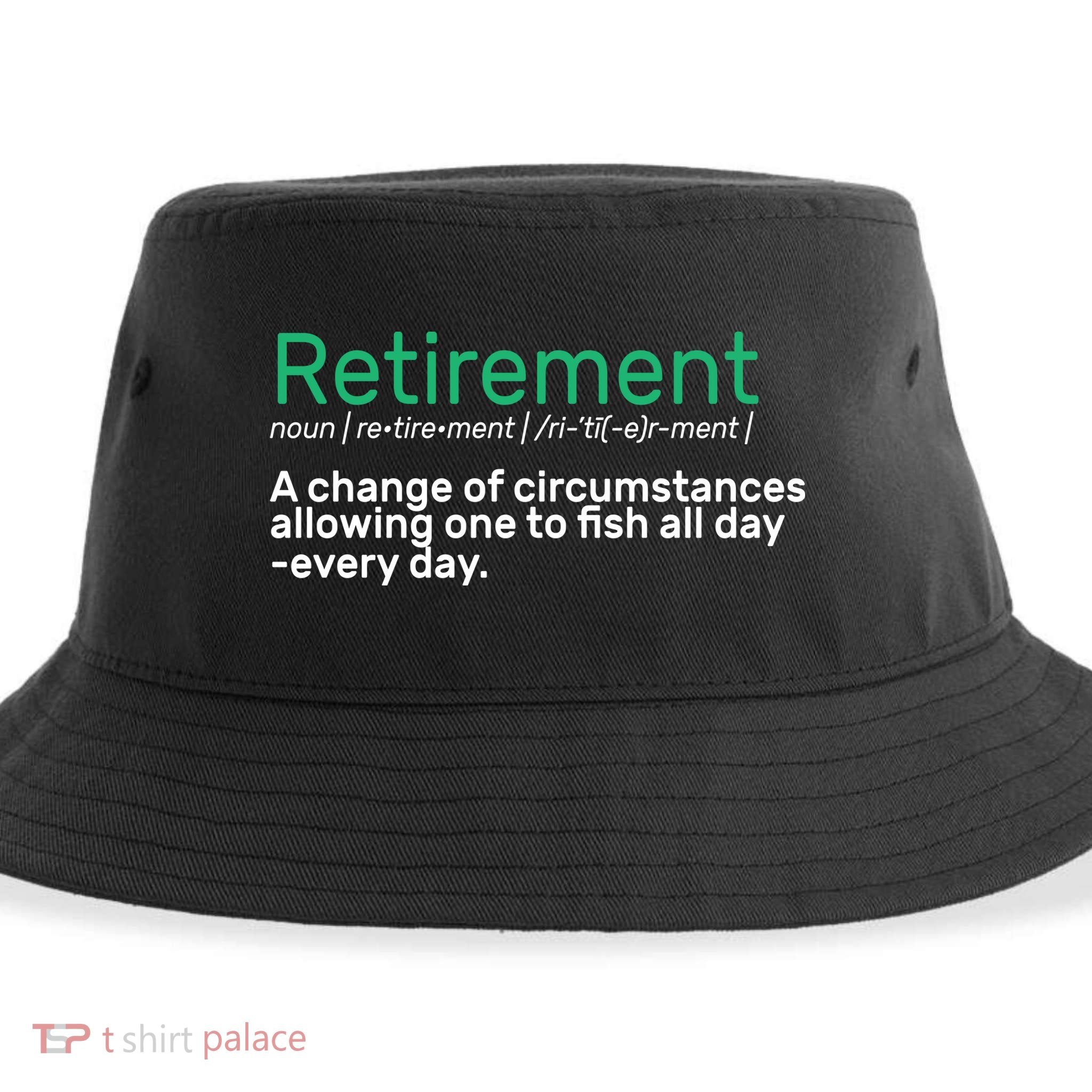 Retirement Fishing Definition  Sustainable Bucket Hat