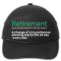 Retirement Fishing Definition  7-Panel Snapback Hat