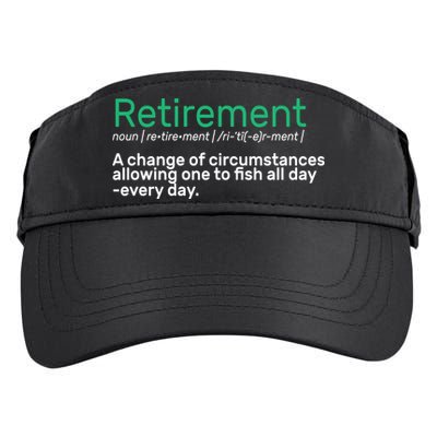 Retirement Fishing Definition  Adult Drive Performance Visor