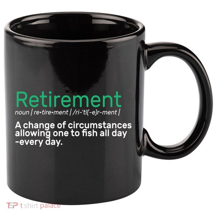 Retirement Fishing Definition  11oz C Handle Ceramic Mug