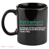 Retirement Fishing Definition  11oz C Handle Ceramic Mug