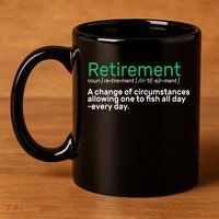 Retirement Fishing Definition  11oz C Handle Ceramic Mug