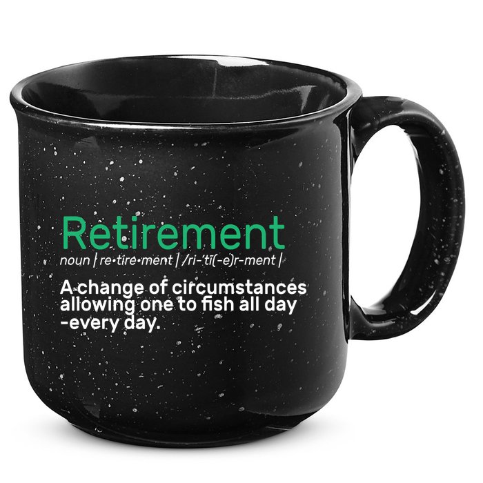 Retirement Fishing Definition  15oz Campfire Ceramic Mug