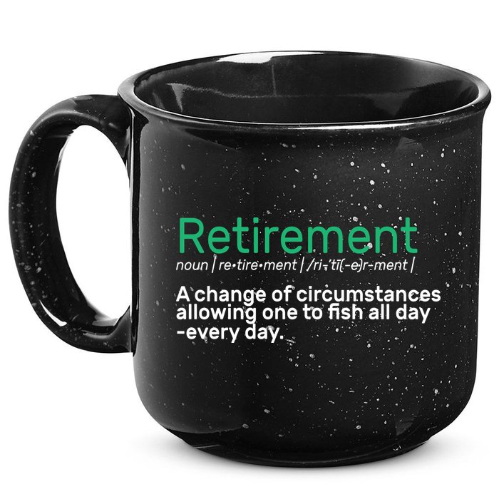 Retirement Fishing Definition  15oz Campfire Ceramic Mug