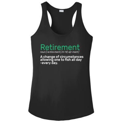 Retirement Fishing Definition  Ladies PosiCharge Competitor Racerback Tank