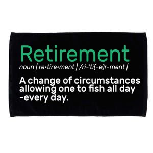 Retirement Fishing Definition  Microfiber Hand Towel