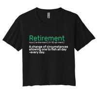 Retirement Fishing Definition  Women's Crop Top Tee