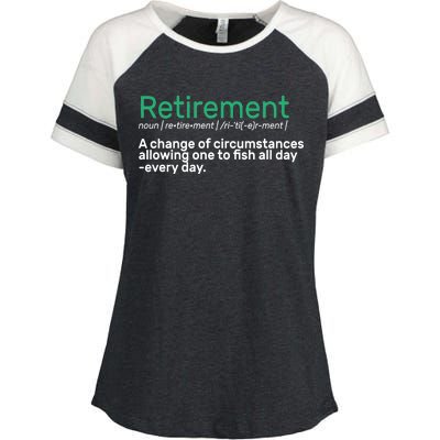 Retirement Fishing Definition  Enza Ladies Jersey Colorblock Tee