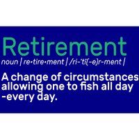 Retirement Fishing Definition  Bumper Sticker