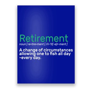 Retirement Fishing Definition  Poster