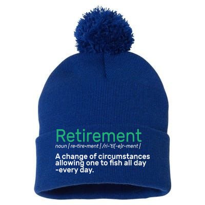 Retirement Fishing Definition  Pom Pom 12in Knit Beanie