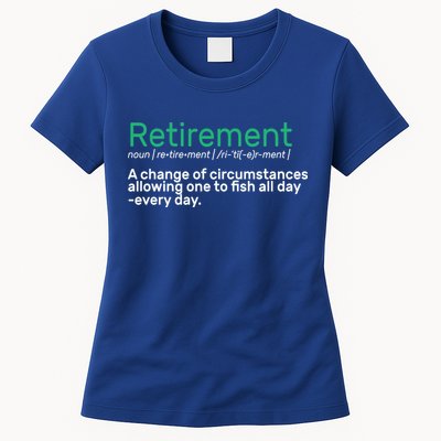 Retirement Fishing Definition  Womens T-Shirt