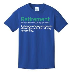 Retirement Fishing Definition  Kids T-Shirt