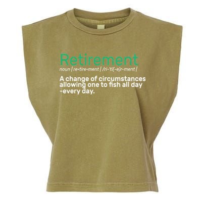 Retirement Fishing Definition  Garment-Dyed Women's Muscle Tee