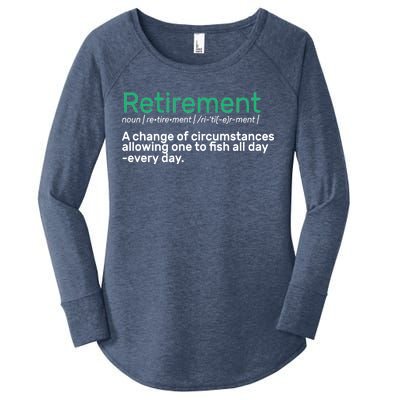 Retirement Fishing Definition  Women's Perfect Tri Tunic Long Sleeve Shirt