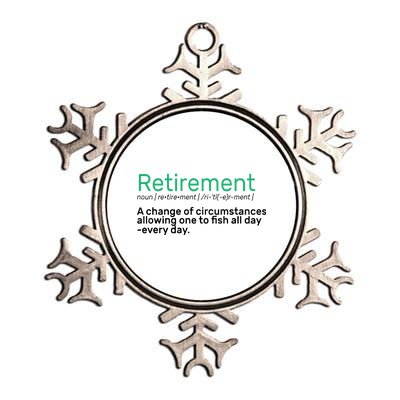 Retirement Fishing Definition  Metallic Star Ornament