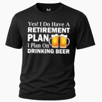 Retirement Plan Drinking Beer Cooling Performance Crew T-Shirt