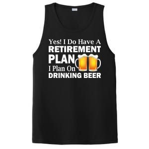 Retirement Plan Drinking Beer PosiCharge Competitor Tank