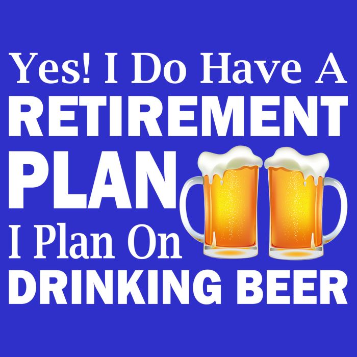 Retirement Plan Drinking Beer Premium T-Shirt