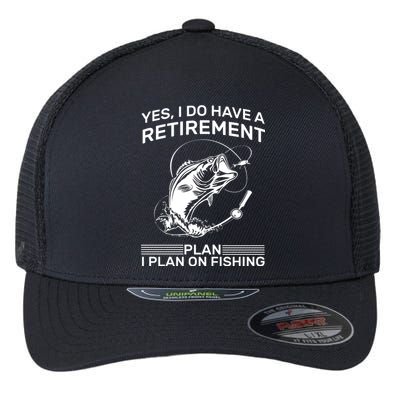 Retirement Plan Fishing Flexfit Unipanel Trucker Cap