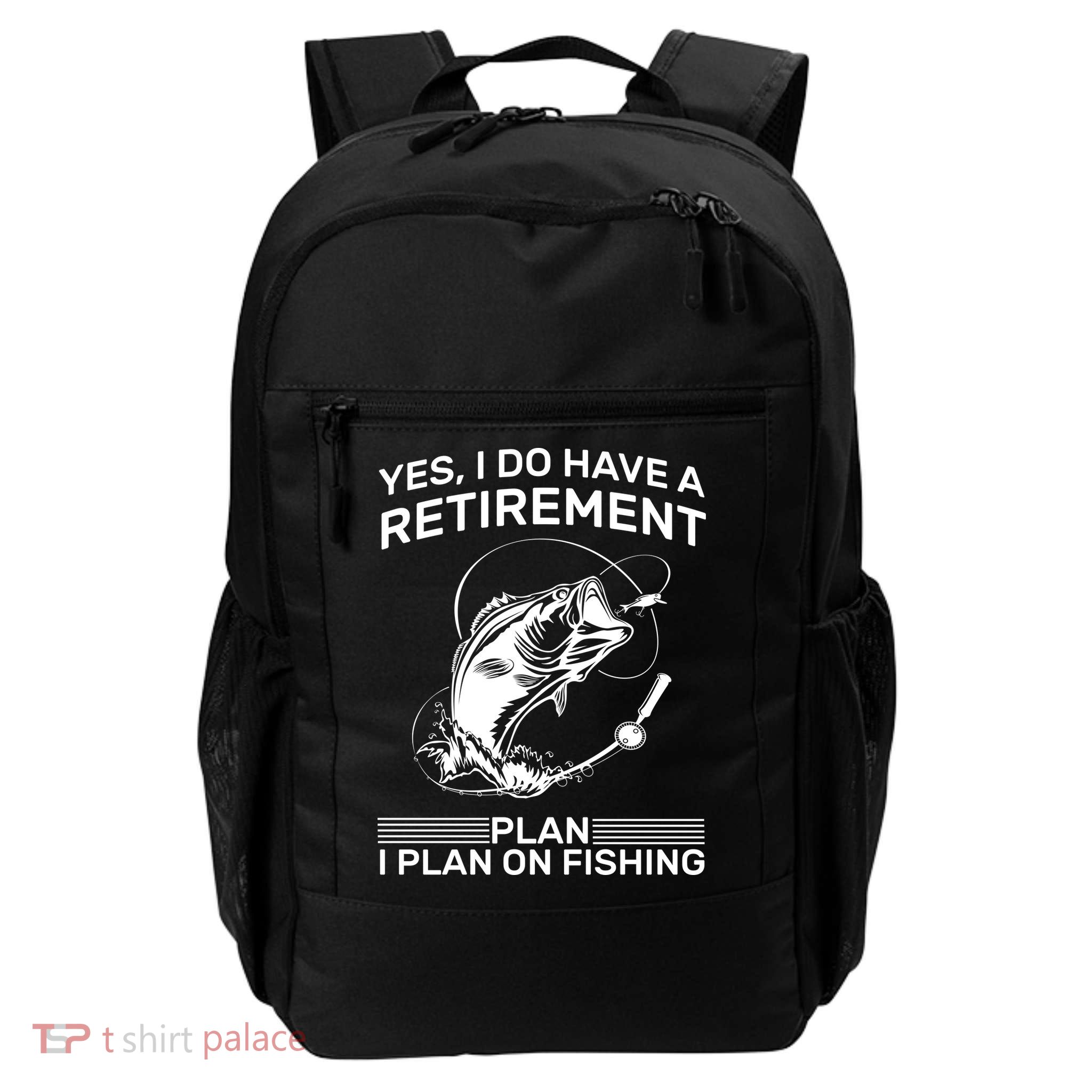 Retirement Plan Fishing Daily Commute Backpack