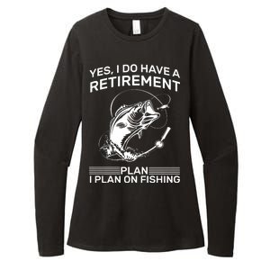 Retirement Plan Fishing Womens CVC Long Sleeve Shirt