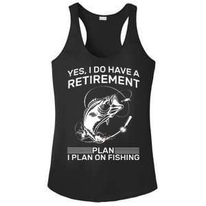 Retirement Plan Fishing Ladies PosiCharge Competitor Racerback Tank