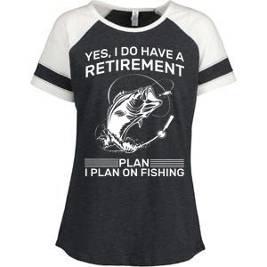 Retirement Plan Fishing Enza Ladies Jersey Colorblock Tee