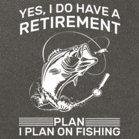 Retirement Plan Fishing Cotton Canvas Backpack