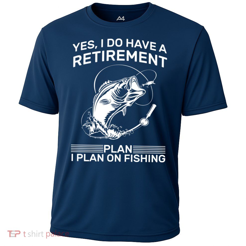 Retirement Plan Fishing Cooling Performance Crew T-Shirt