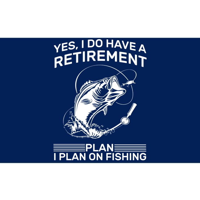 Retirement Plan Fishing Bumper Sticker